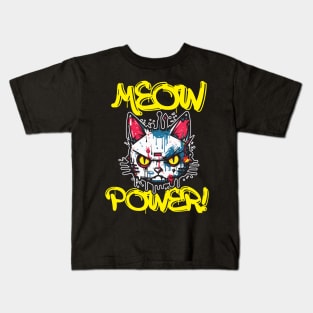 MEOW POWER Kids T-Shirt